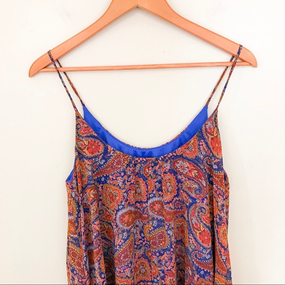 AURA Paisley Strappy Shift Dress - Picture 8 of 8